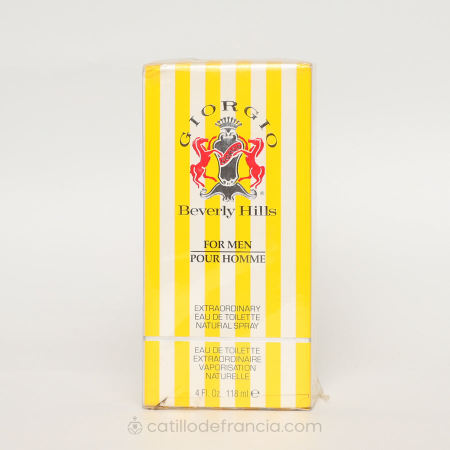 YELLOW GIORGIO POUR HOMME BY BEVERLY HILLS TOILETTE HOMBRE 118ML - Perfumería Castillo de Francia