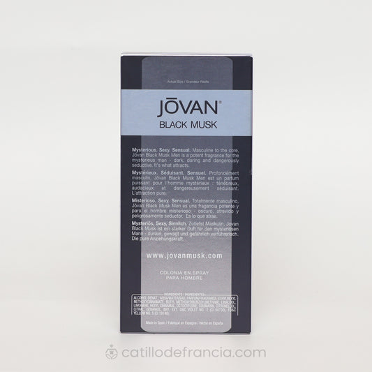 JOVAN BLACK MUSK BY COTY EAU DE COLOGNE HOMBRE 88ML - Perfumería Castillo de Francia