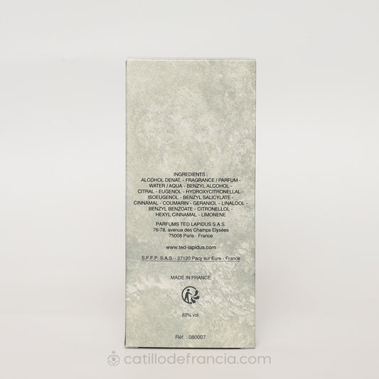 LAPIDUS POUR HOMME BY TED LAPIDUS EAU DE PARFUM HOMBRE 100ML - Perfumería Castillo de Francia