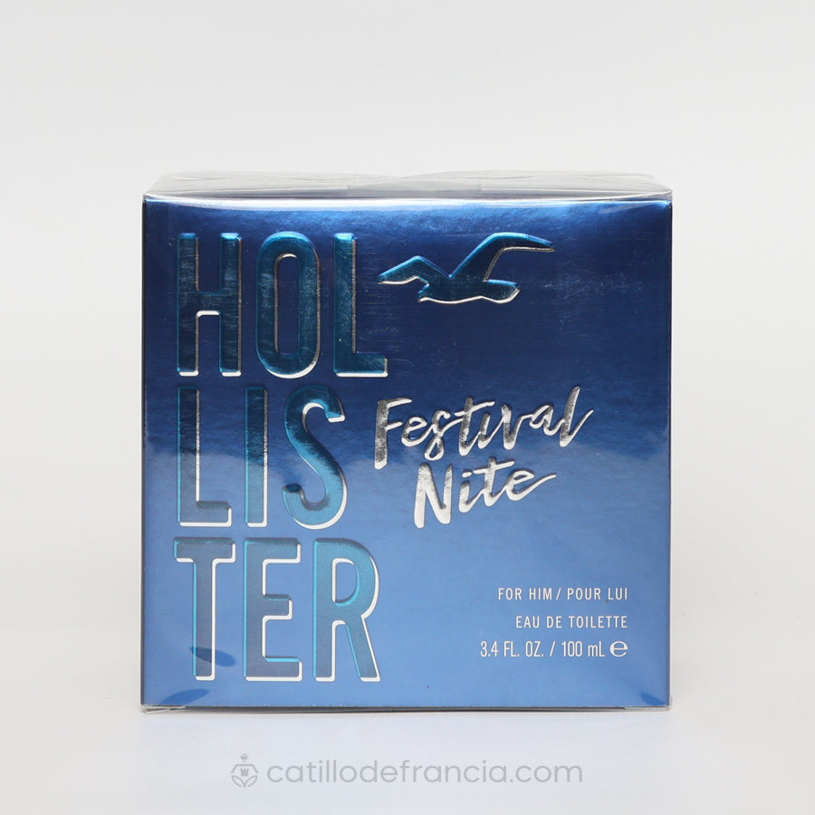 FESTIVAL NITE BY HOLLISTER EAU DE TOILETTE HOMBRE 100ML - Perfumería Castillo de Francia