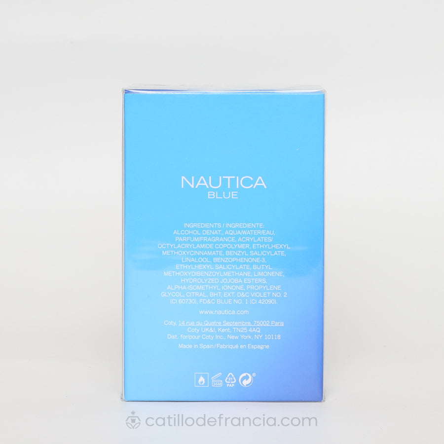 NAUTICA BLUE BY NAUTICA EAU DE TOILETTE HOMBRE 100ML - Perfumería Castillo de Francia