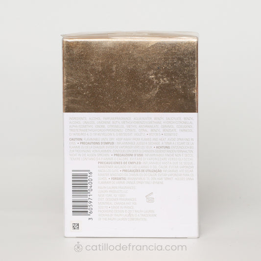 WOMAN BY RALPH LAUREN EAU DE PARFUM MUJER 100ML - Perfumería Castillo de Francia