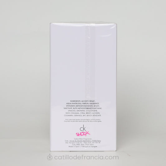 CK ONE SHOK BY CALVIN KLEIN EAU DE TOILETTE MUJER 200ML - Perfumería Castillo de Francia
