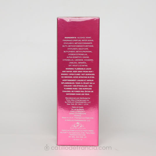 ELECTRIFY BY PARIS HILTON EAU DE PARFUM MUJER 100ML - Perfumería Castillo de Francia