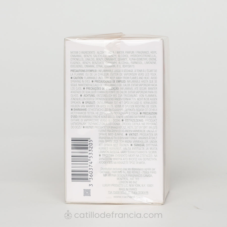 ANAIS ANAIS BY CACHAREL EUT MUJER 100ML - Perfumería Castillo de Francia