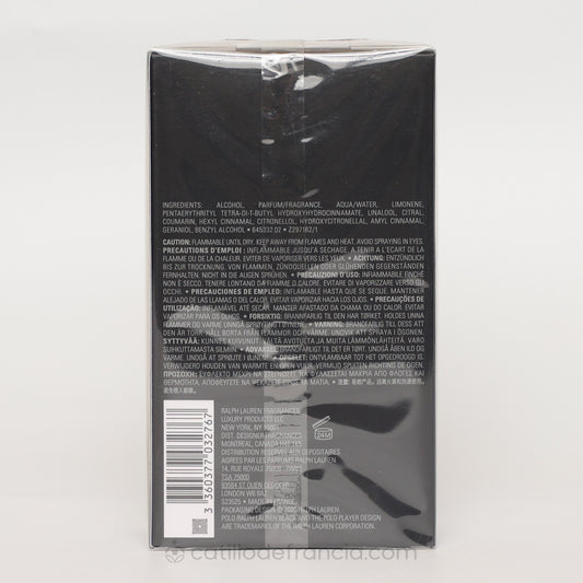 POLO BLACK BY RALPH LAUREN EAU DE TOILETTE HOMBRE 125ML - Perfumería Castillo de Francia