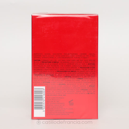 POLO RED BY RALPH LAUREN EAU DE TOILETTE HOMBRE 125ML - Perfumería Castillo de Francia