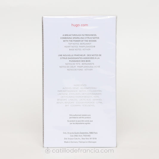 HUGO RESERVED BY HUGO BOSS EAU DE TOILETTE HOMBRE 125ML - Perfumería Castillo de Francia