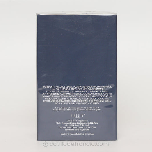 ETERNITY TRADICIONAL BY CALVIN KLEIN EAU DE TOILETTE HOMBRE 200ML - Perfumería Castillo de Francia