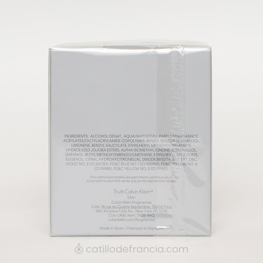 TRUTH BY CALVIN KLEIN TOILETTE HOMBRE 100ML - Perfumería Castillo de Francia