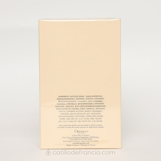 OBSESSION BY CALVIN KLEIN EAU DE TOILETTE HOMBRE 200ML - Perfumería Castillo de Francia