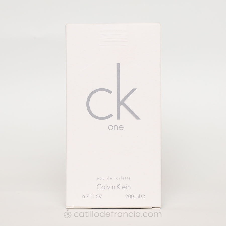 CK ONE BY CALVIN KLEIN EAU DE TOILETTE UNISEX 200ML - Perfumería Castillo de Francia