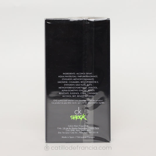CK ONE SHOCK BY CALVIN KLEIN EAU DE TOILETTE HOMBRE 100ML - Perfumería Castillo de Francia