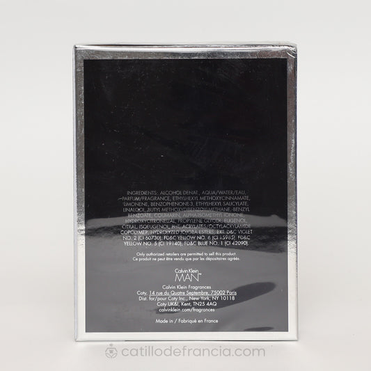 CALVIN KLEIN MAN BY CALVIN KLEIN EAU DE TOILETTE HOMBRE 100ML - Perfumería Castillo de Francia