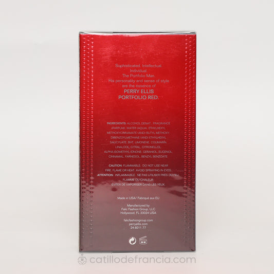 PORTAFOLIO RED BY PERRY ELLIS EAU DE TOILETTE HOMBRE 100ML - Perfumería Castillo de Francia