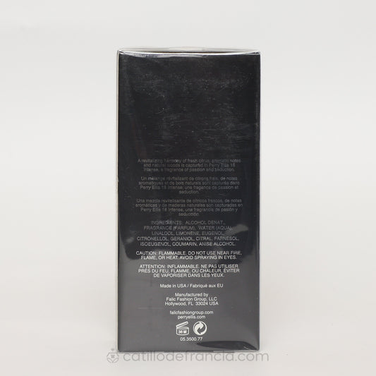 PERRY ELLIS 18 INTENSE BY PERRY ELLIS EAU DE TOILETTE HOMBRE 100ML - Perfumería Castillo de Francia