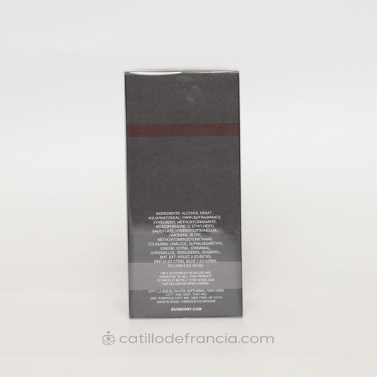 BURBERRY TOUCH FOR MEN BY BURBERRY EAU DE TOILETTE HOMBRE 100ML - Perfumería Castillo de Francia