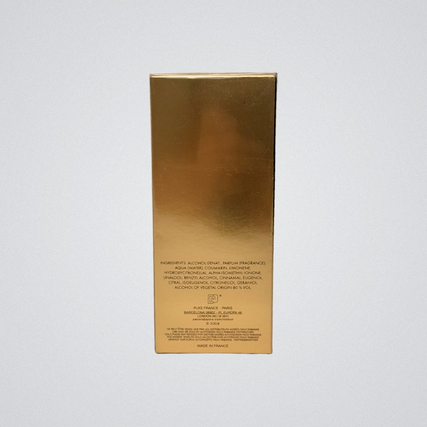 1 Million By Paco Rabanne Eau de Toilette Hombre 100ml