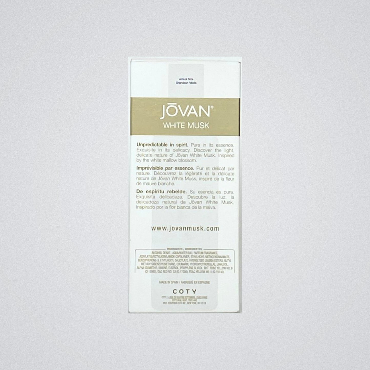 Jovan White Musk by Coty Eau de Colonia Mujer, Presentación de 96ml, Original con envío gratis en México.
