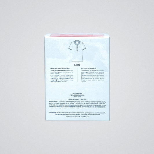 Lacoste L.12.12 Rose Sparkling By Lacoste Eau de Toilette Mujer, Presentación de 100ml, Original con envío gratis en México.