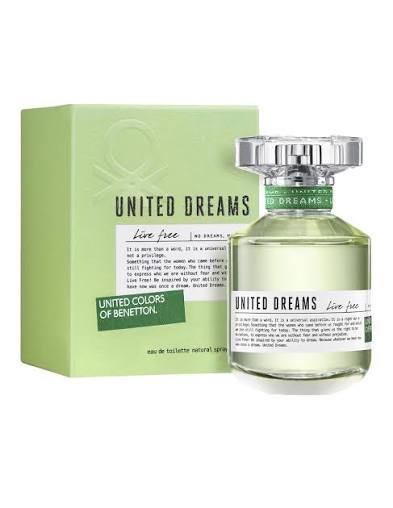 United Colors of Benetton United Dreams Live Free Eau de Toilette Mujer 80ml