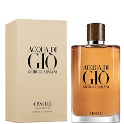 ACQUA DI ABSOLU G BY GIORGIO ARMANI EUP HOMBRE 200ML - Perfumería Castillo de Francia