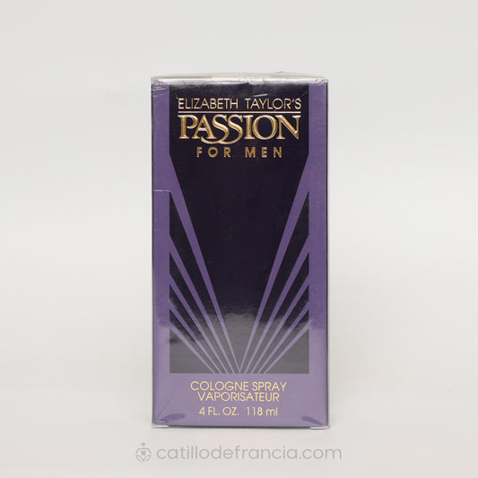 PASSION FOR MEN BY ELIZABETH TAYLOR EAU DE COLONIA HOMBRE 118ML - Perfumería Castillo de Francia