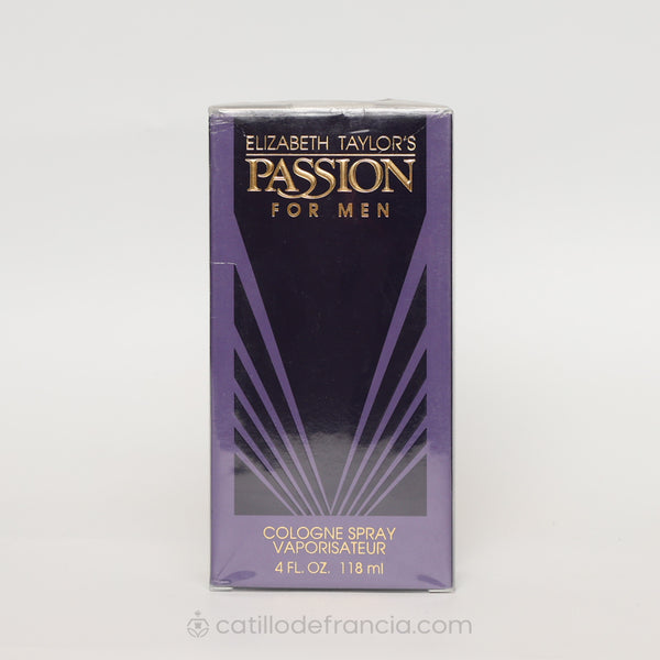 PASSION FOR MEN BY ELIZABETH TAYLOR EAU DE COLONIA HOMBRE 118ML - Perfumería Castillo de Francia