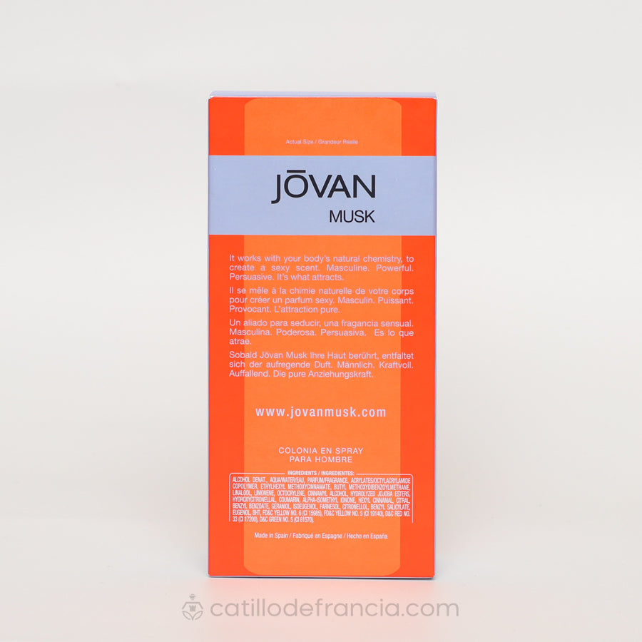 Jovan Musk By Coty Eau De Colonia Hombre 88ml