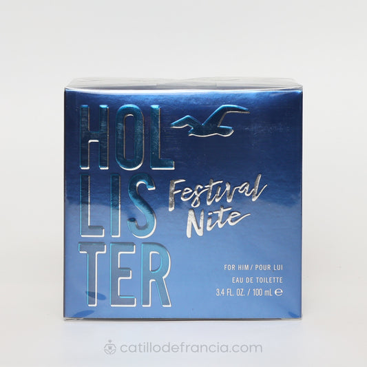 FESTIVAL NITE BY HOLLISTER EAU DE TOILETTE HOMBRE 100ML - Perfumería Castillo de Francia