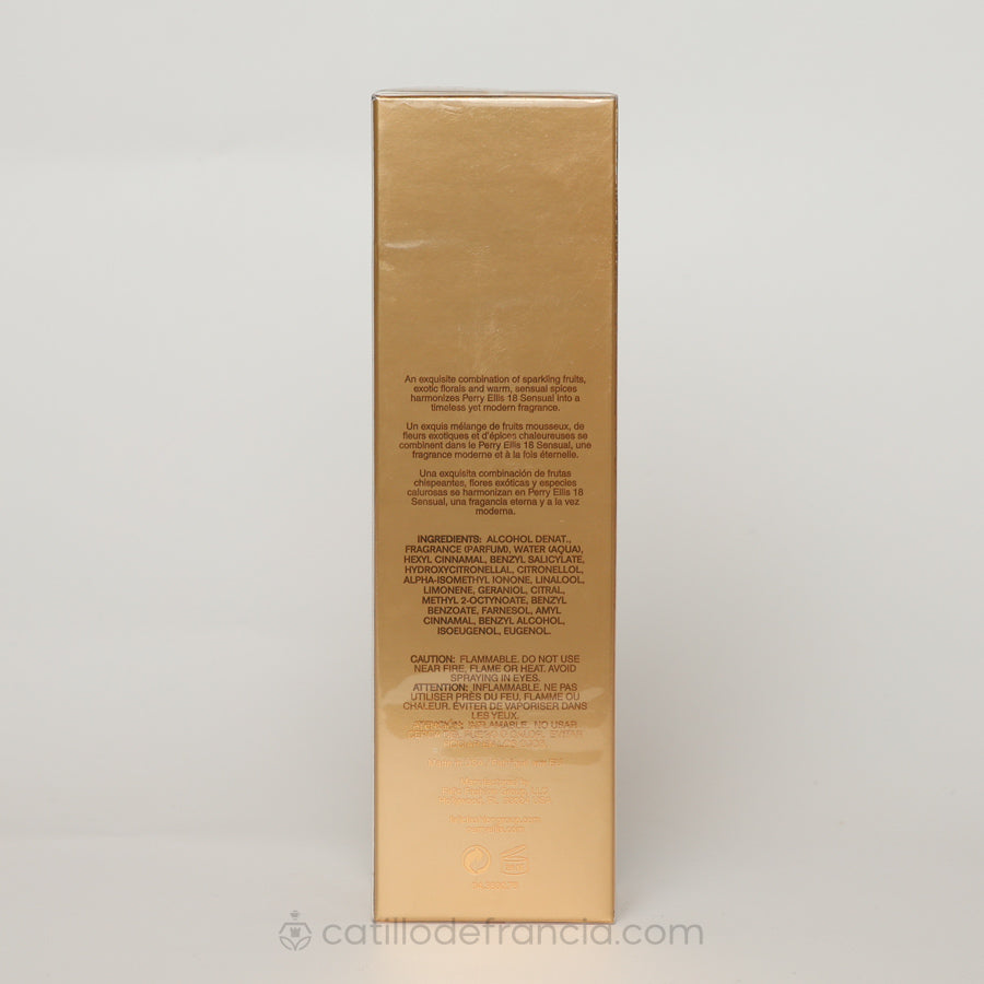 PERRY 18 SENSUAL BY PERRY ELLIS EAU DE PARFUM MUJER 100ML - Perfumería Castillo de Francia