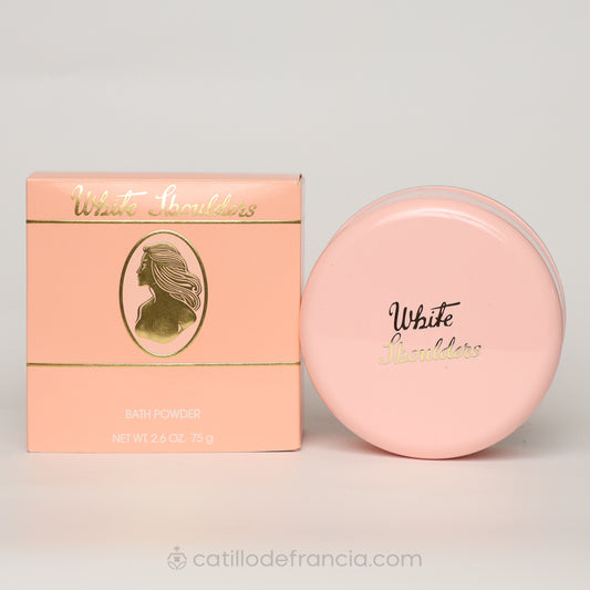 TALQUERA WHITE SHOULDERS BY BATH POWDER MUJER 75G - Perfumería Castillo de Francia