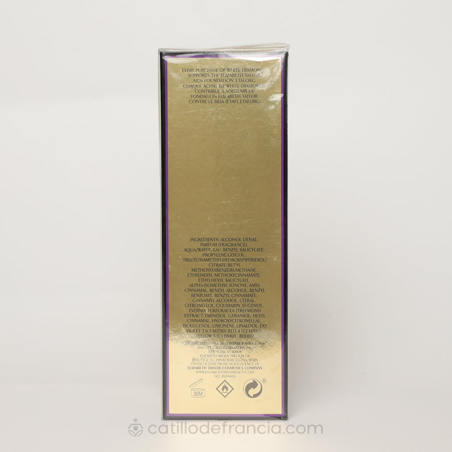 WHITE DIAMONDS BY ELIZABETH TAYLOR  EAU TOILETTE MUJER 100ML - Perfumería Castillo de Francia
