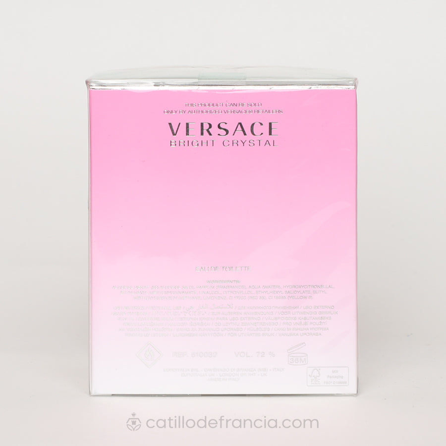 BRIGHT CRISTAL BY VERSACE EAU DE TOILETTE MUJER 90ML - Perfumería Castillo de Francia