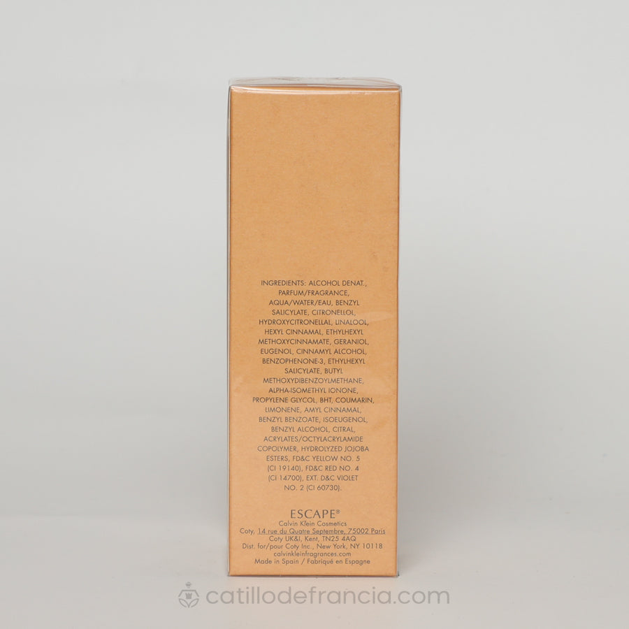 Escape By Calvin Klein Eau de Parfum Mujer 100ml
