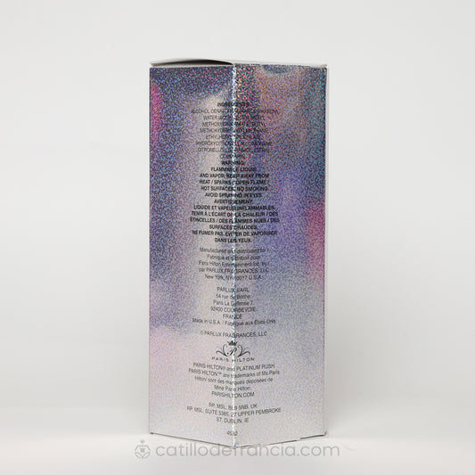 PLATINUM RUSH BY PARIS HILTON EAU DE PARFUM MUJER 100ML - Perfumería Castillo de Francia