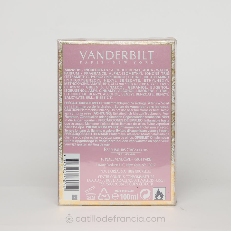 Vanderbilt by Gloria Eau Toilette 100ml  Elegancia Atemporal