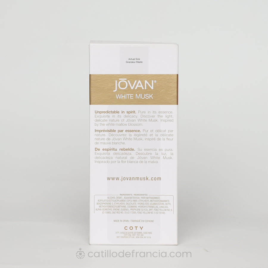 JOVAN WHITE MUSK BY COTY EAU DE COLONIA MUJER 96ML - Perfumería Castillo de Francia