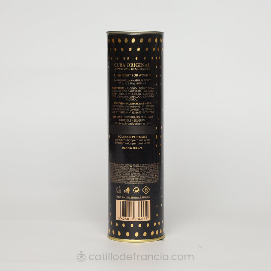CUBA NIGHT BY PARFUM DE CHARMS EAU DE PARFUM MUJER 100ML - Perfumería Castillo de Francia