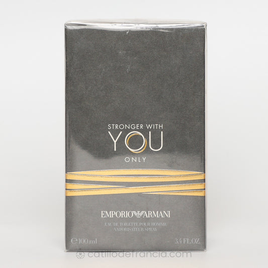 EMPORIO ARMANI STRONGER WITH YOU ONLY BY GIORGIO ARMANI EAU DE TOILETTE HOMBRE 100ML - Perfumería Castillo de Francia
