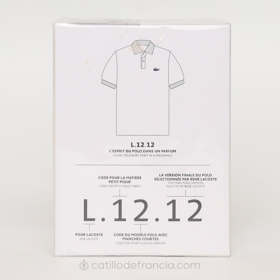 Lacoste L.12.12 Blanc  Eau De Parfum Hombre 100ml