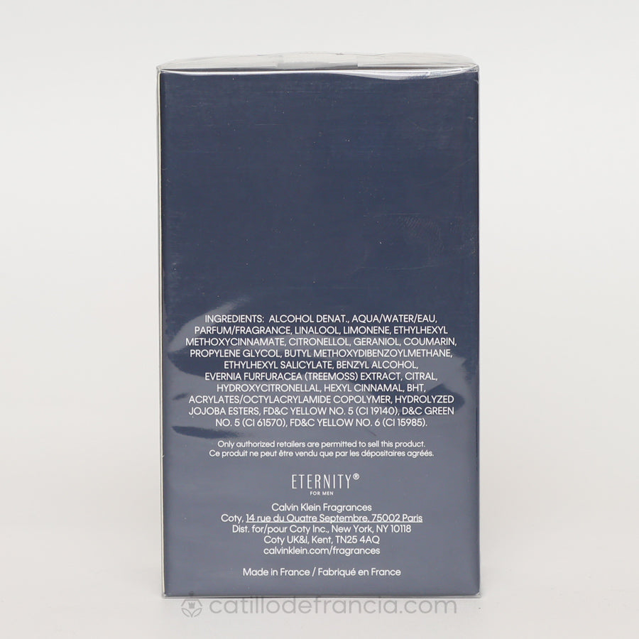 Eternity Tradicional By Calvin Klein Eau de Toilette Hombre  100ml