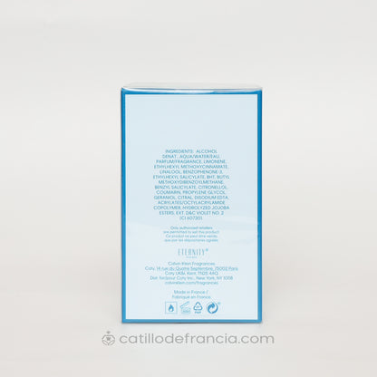 ETERNITY AIR BY CALVIN KLEIN EAU DE TOILETTE HOMBRE 100ML - Perfumería Castillo de Francia