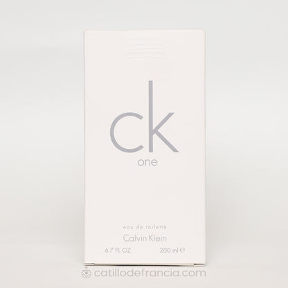 CK ONE BY CALVIN KLEIN EAU DE TOILETTE UNISEX 200ML - Perfumería Castillo de Francia