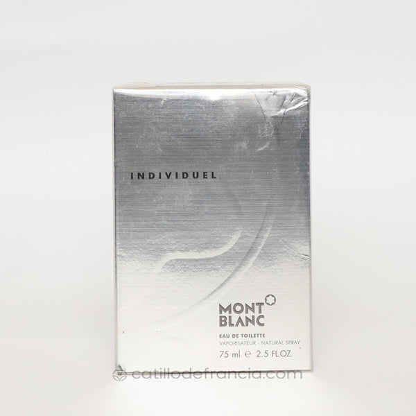 INDIVIDUEL BY MONT BLANC EAU DE TOILETTE HOMBRE 75ML - Perfumería Castillo de Francia