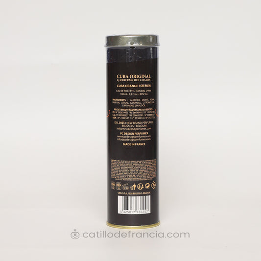 CUBA ORANGE BY PARFUMS DES CHAMPS EAU DE TOILETTE HOMBRE 100ML - Perfumería Castillo de Francia