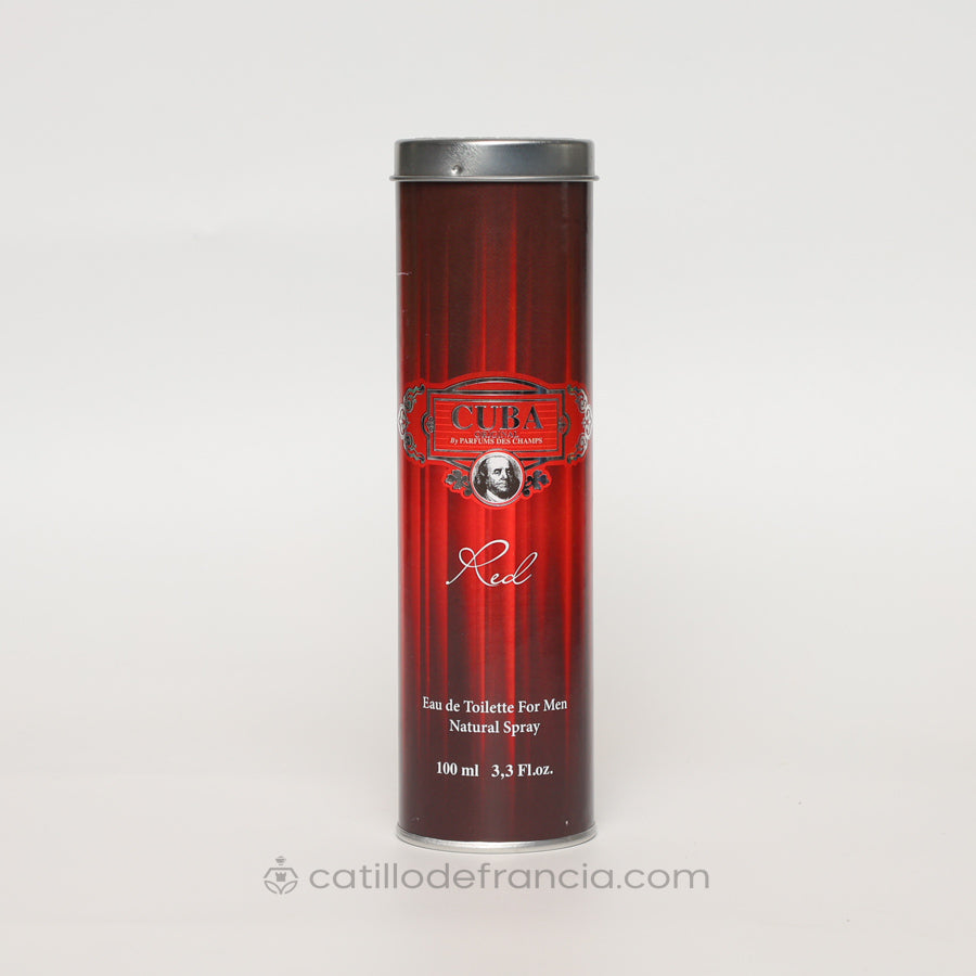 CUBA RED BY PARFUMS DES CHAMPS EAU DE TOILETTE  HOMBRE 100ML - Perfumería Castillo de Francia