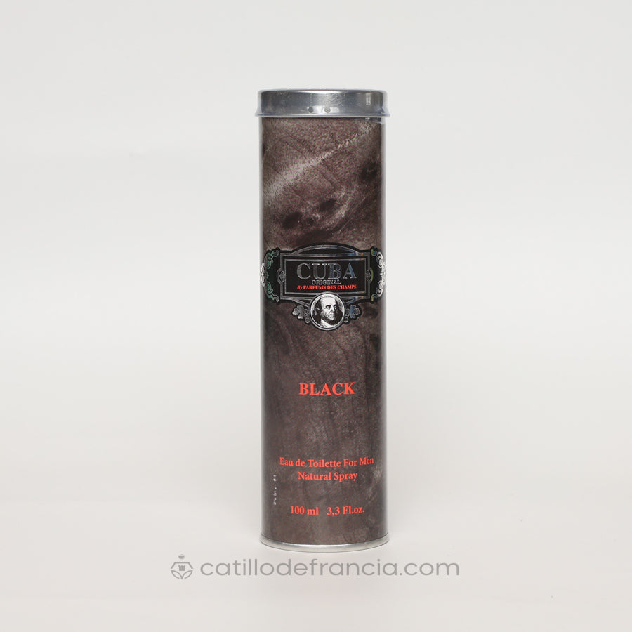 CUBA BLACK BY PARFUMS DES CHAMPS EAU DE TOILETTE HOMBRE 100ML - Perfumería Castillo de Francia
