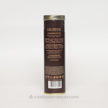 CUBA BROWN BY PARFUMS DES CHAMPS EAU DE TOILETTE HOMBRE 100ML - Perfumería Castillo de Francia