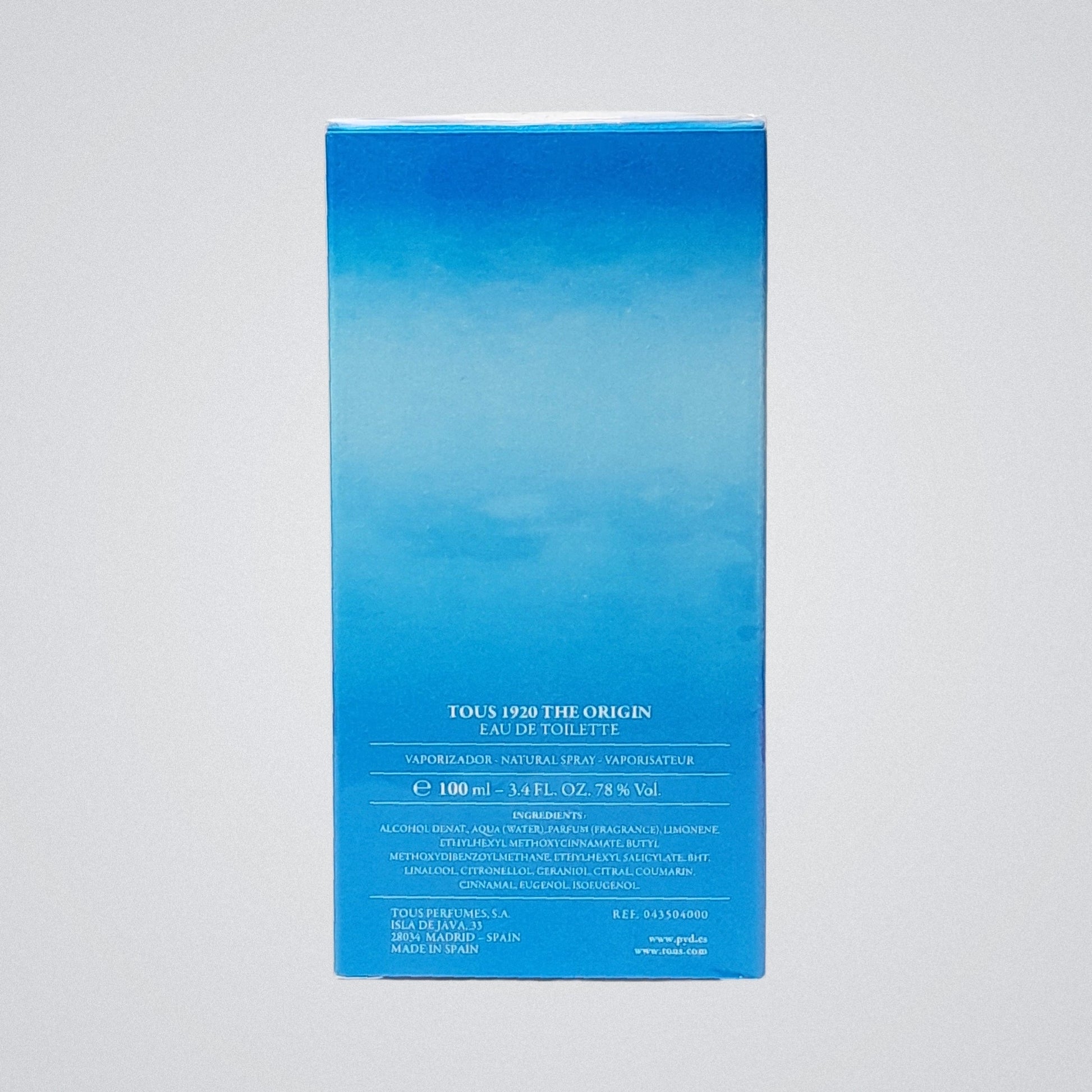 1920 The Origin by Tous Eau de Toilette Hombre, Presentación de 100ml, Original con envío gratis en México.